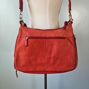 Gun Tote'n Mamas Red Leather Concealed Carry Crossbody Bag GTM-32 Hobo CCW